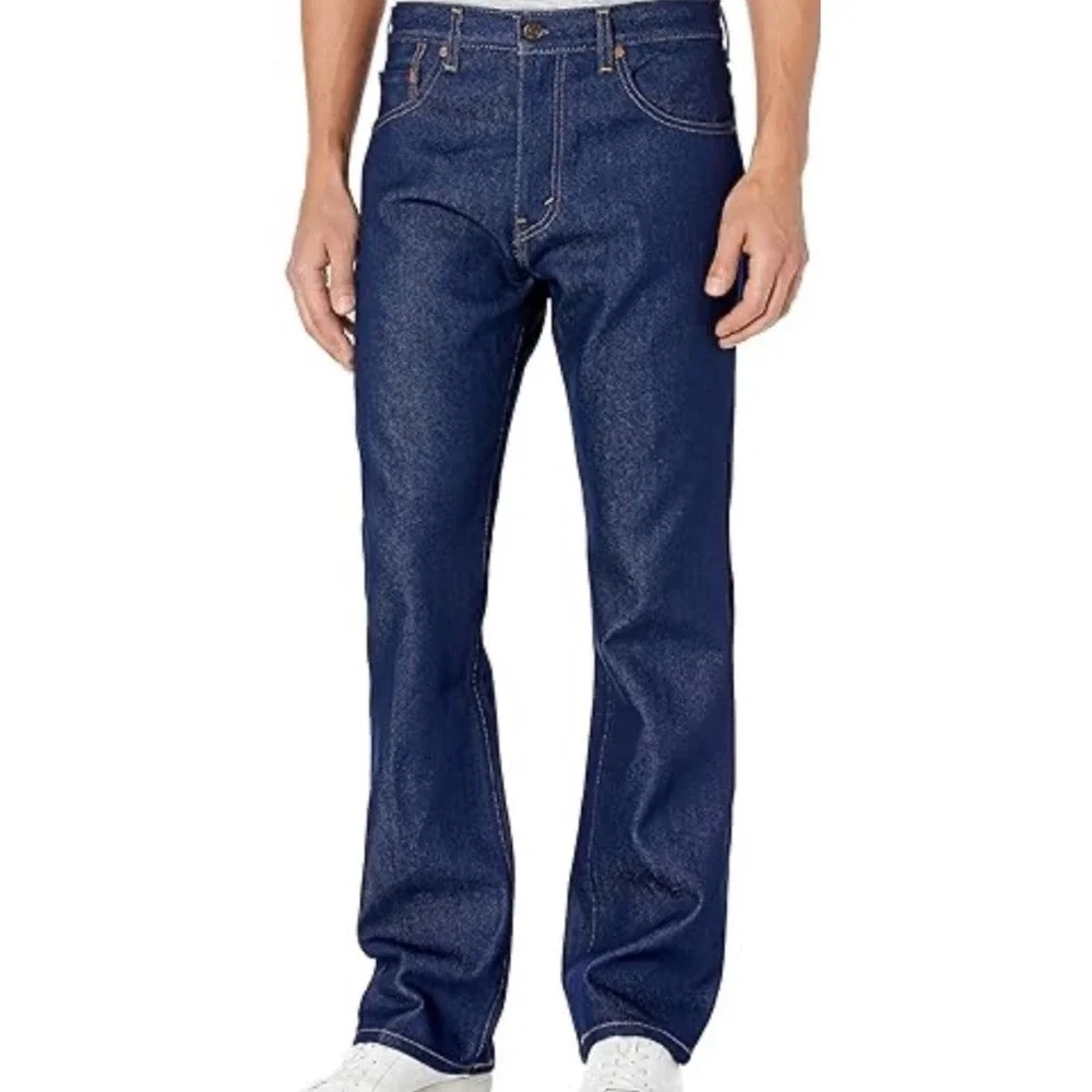 New Levis 517 Mens Bootcut Dark Blue Denim Jeans‎ 005172017 Cotton Blend 42x32